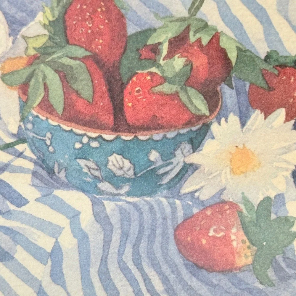 Amelia Rose Smith Daisies with Strawberries Framed Floral Print 14
